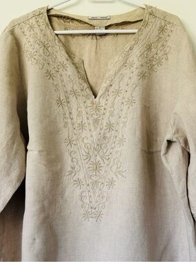 Edward Woman plus size  linen top